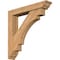 Ekena Millwork Merced Traditional Smooth Bracket w/ Offset Brace, Western Red Cedar, 5 1/2"W x 30"D x 30"H BKT0604X30X30MRC01SWR - alternate 1
